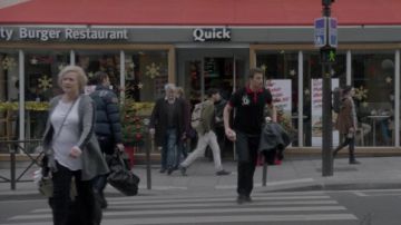 El restaurante Quick en la Rue Soufflot de París en la película Elle