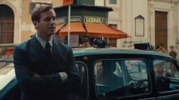 in front of the Grand Hotel Plaza, Via del Corso, in Rome, very special Agents, code UNCLE