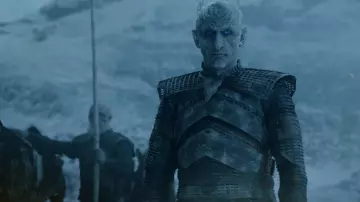 The mask of the King of the walkers white / Night King's (Vladimir Furdik) in Game of Thrones S07E06
