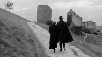 Les ruines du Château Gaillard en Normandie dans le film Judex