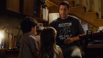 The t-shirt Led Zeppelin to Michael Newman (Adam Sandler) in Click