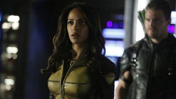 Leather Costume worn by Mari McCabe / Vixen (Megalyn Echikunwoke) as seen in Arrow S01E02