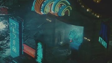 La publicité Atari dans les rues de Los Angeles en 2019 dans Blade Runner