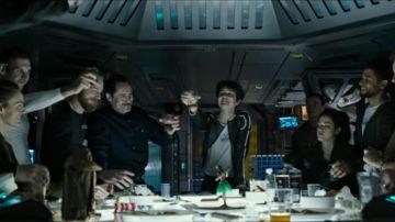 La bouteille de Whisky Jack Daniel's dans Alien Covenant