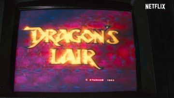 Gabinete arcade de Dragon's Lair en Stranger Things Temporada 2