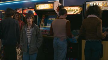 El gabinete arcade Galaga en stranger things temporada 2
