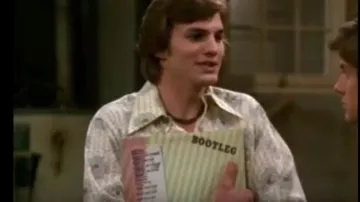 le disque vinyle d'Aerosmith de kelso (Ashton Kutcher) dans that 70's show S04E21