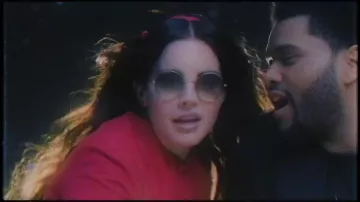 Les lunettes de soleil Garret Leight de Lana Del Rey / The Weeknd dans Lust For Life