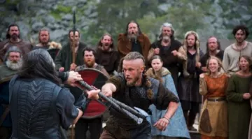 The axe in the viking Ragnar Lothbrok (Travus Fimmel) in the series Vikings