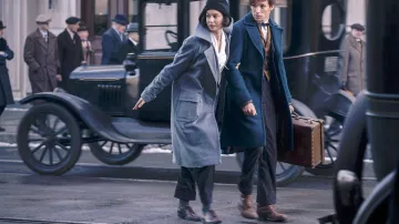 The boots Norbert Dragon (Eddie Redmayne) in Fantastic Animals