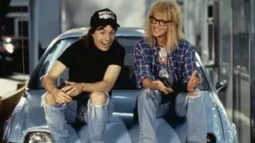 Les costumes de Wayne Campbell (Mike Myers) et Garth Algar (Dana Carvey) dans Wayne's World