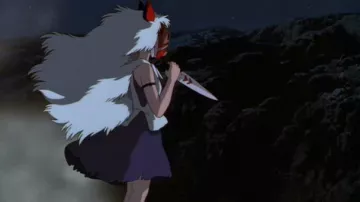 El cosplay del traje completo de la princesa Mononoké en Princess Mononoke