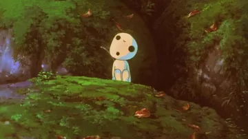 La réplica de un Kodama (espíritu de la suerte) en Princess Mononoké