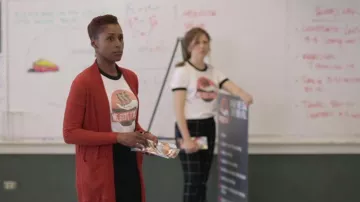 The vest, long-Maje Milan Terracotta Issa Dee (Issa Rae) in Insecure