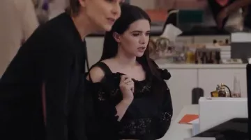 The top black lace Alberta Ferretti, Jane Sloan (Katie Stevens) in The Bold Type S01E07