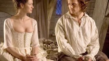 The holding of Jamie Fraser (Sam Heughan) in Outlander S01E07