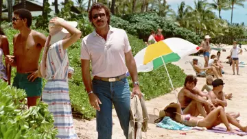 The waistband canvas of Thomas Magnum (Tom Selleck) in the Magnum
