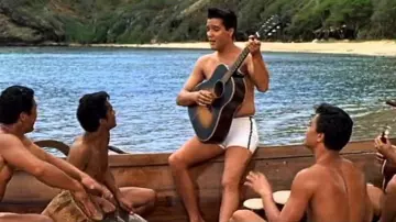 The beach of Hanauma Bay on the island of Oahu in Hawaii in Under the blue sky of Hawaii
