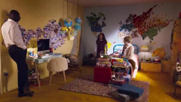 Las placas de pared de lego de la habitación de Gloria (Gloria Colston)