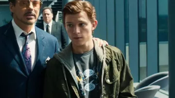 Olive-Green Jacket worn by Peter Parker (Tom Holland) as seen in Spider-Man: Homecoming