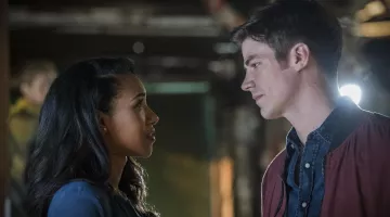Le blouson rouge / bordeaux de Barry Allen (Grant Gustin) dans The Flash