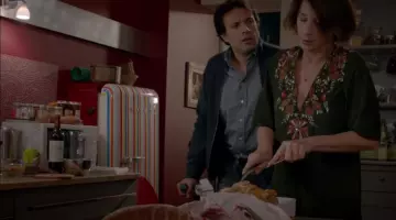 Le frigo SMEG des Bouley dans Fais pas ci, Fais pas ça