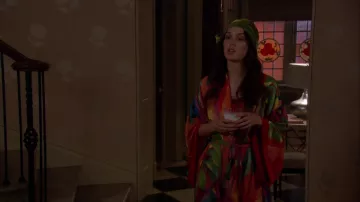 La robe de chambre orangée Natori de Blair Waldorf (Leighton Meester) dans Gossip girl (Saison 6 Épisode 4)