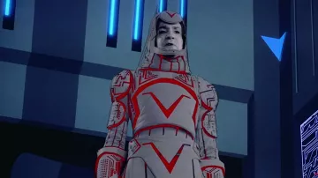 The authentic costume of Sark (David Warner) in Tron