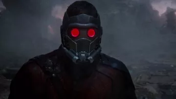 La auténtica máscara de Peter Quill / Star-Lord (Chris Pratt) en Guardianes de la Galaxia