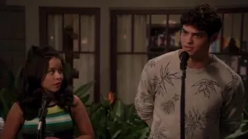 La robe multicolore Karen Millen de Mariana Foster (Cierra Ramirez) dans The Fosters S05E08