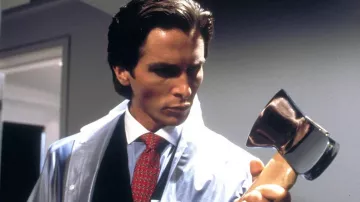 The axe Patrick Bateman (Christian Bale) in American Psycho