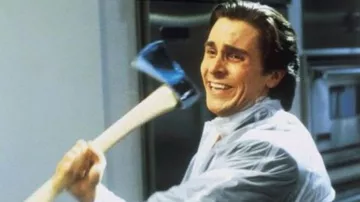 The axe Patrick Bateman (Christian Bale) in American Psycho