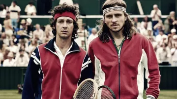 Bore internettet Gurgle The tennis polo, retro Fila Bjorn Borg (Sverrir Gudnason) in Borg McEnroe |  Spotern