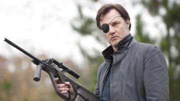 El parche en el ojo del gobernador en The walking dead