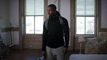 The Nike jacket black Adonis (Michael B. Jordan) in Creed