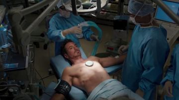The Arc Reactor of Tony Stark (Robert Downey, Jr.) in Iron Man 3