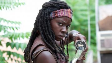 La katana de Michonne (Danai Gurira) en The Walking Dead