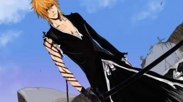 The long blade of Ichigo Tense in Bleach