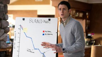 Reloj inteligente de Jared (Zach Woods) en Silicon Valley