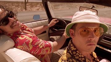 The solar Ray-Ban Vintage Raoul Duke (Johnny Depp) in Las Vegas Parano