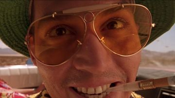 Gafas de sol de Raoul Duke (Johnny Depp) en Las Vegas Parano