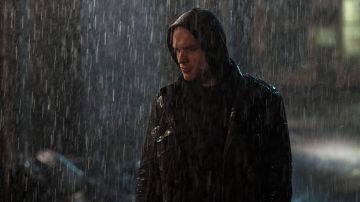 The leather jacket of Ajax (Ed Skrein) in Deadpool