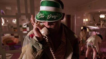 El visor de poker "Las Vegas" de Raoul Duke (Johnny Depp) en Las Vegas Parano