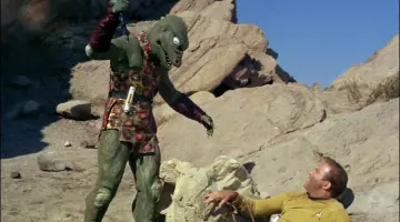 The costume of the Gorn from Star Trek the original series