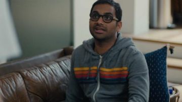 The hoodie striped to Dev in Master of none