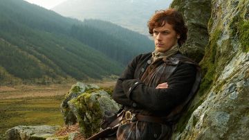 The waistband of Jamie Fraser (Sam Heughan) in Outlander