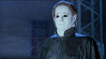 The mask of Michael Myers (Tony Moran) in the movie Halloween