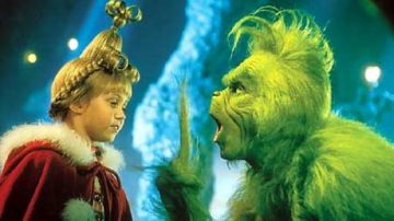 The replica plush of the Grinch (Jim Carrey) in The Grinch