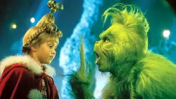 The replica plush of the Grinch (Jim Carrey) in The Grinch