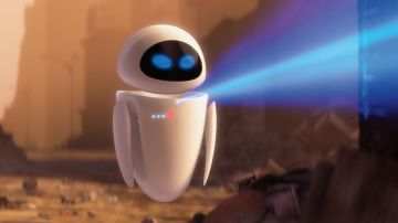 Réplica de felpa de Eve en Wall-E